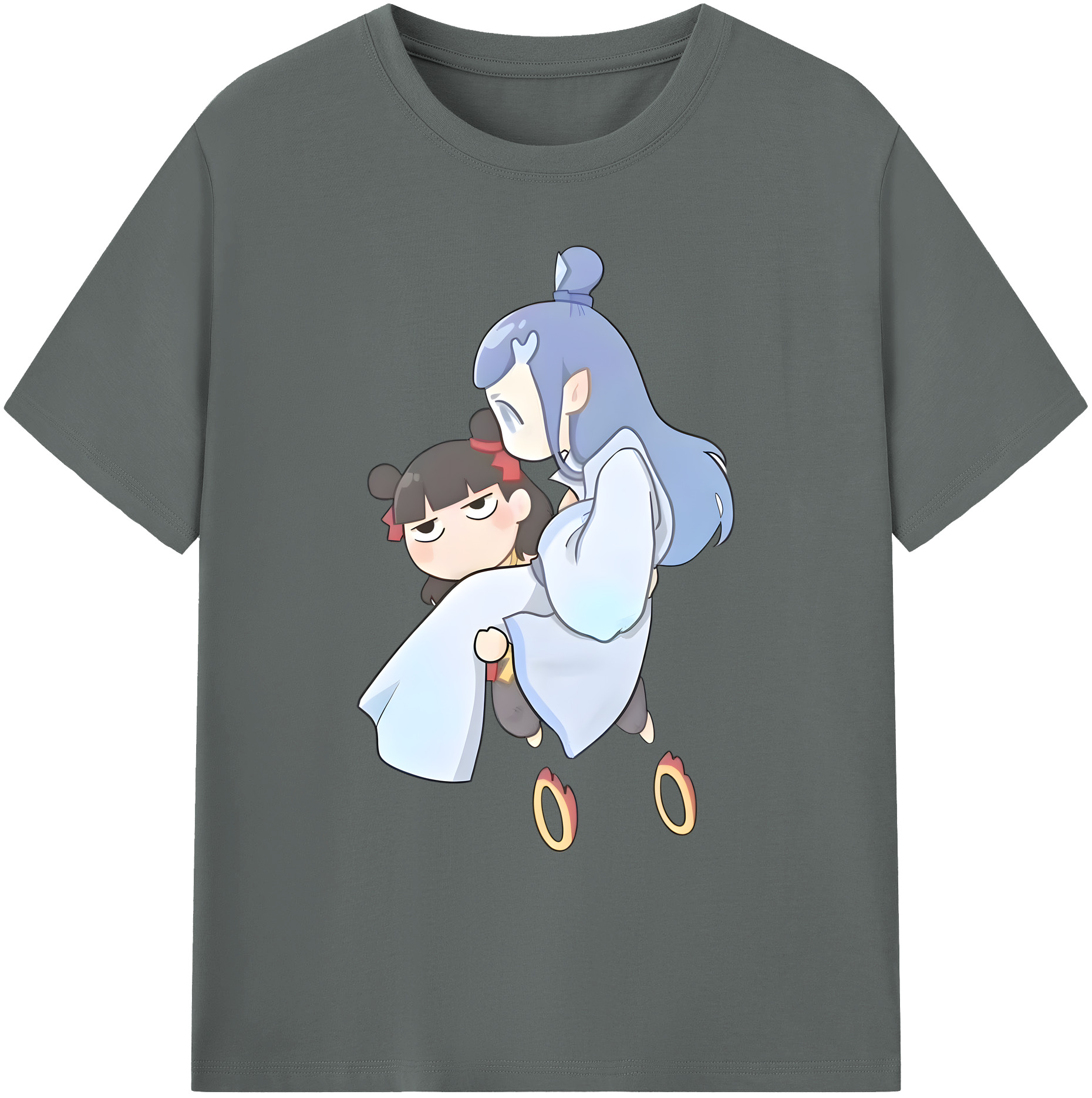 （画像用） Ne Zha 2 ナタ 魔童の大暴れ 綿100％ メンズ半袖Tシャツ｜肌触りやわらか＆通気性